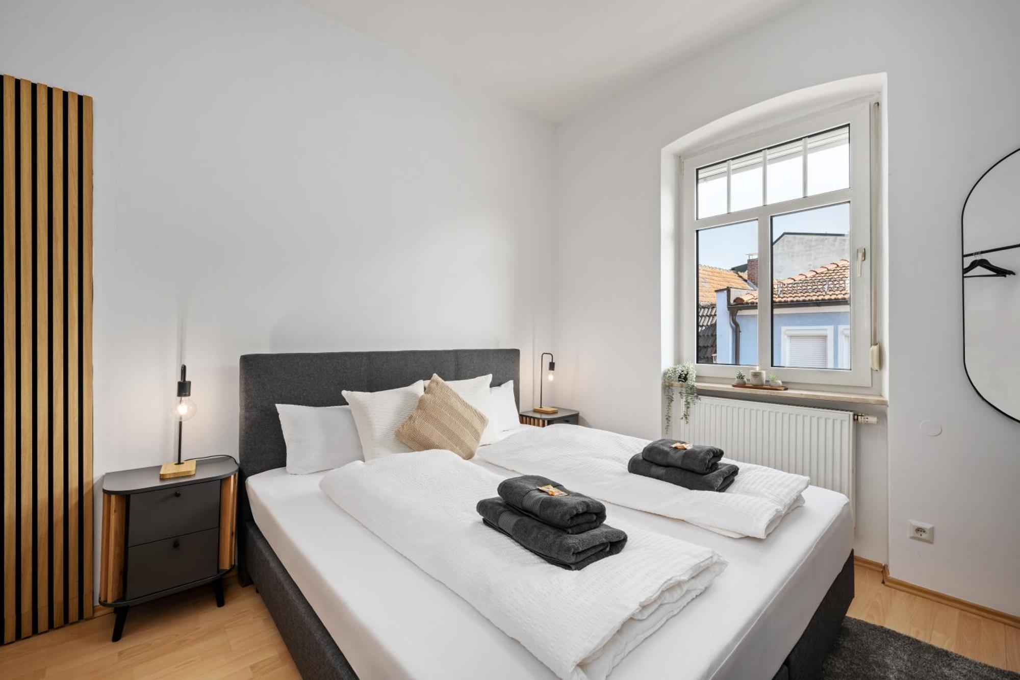 Modernes Appartementhaus Mit Self-Checkin Im Herzen Der Stadt Bad Kissingen Zimmer foto